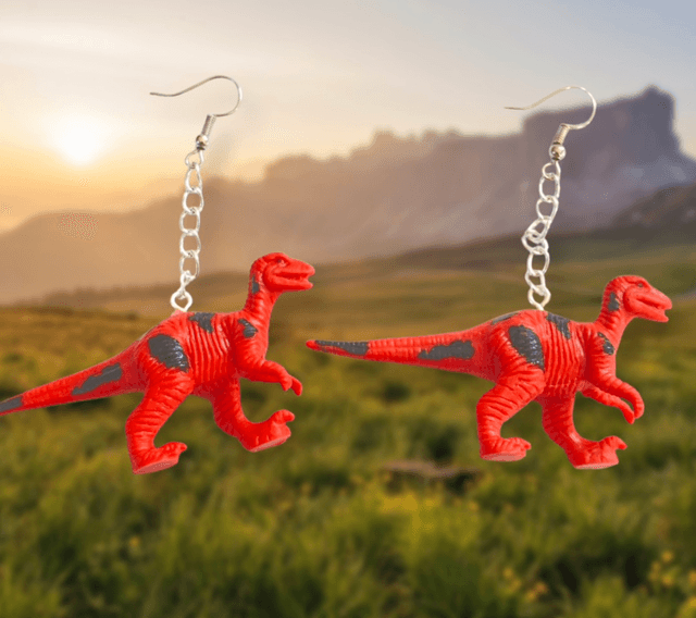 Velociraptor Dangle Earrings
