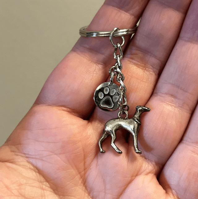 Greyhound Keyring 