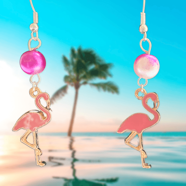 Fancy Flamingo Earrings