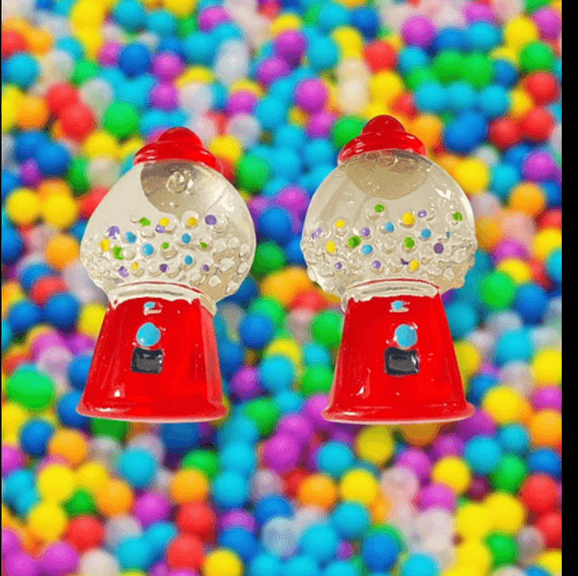 Gum-ball Stud Earrings 