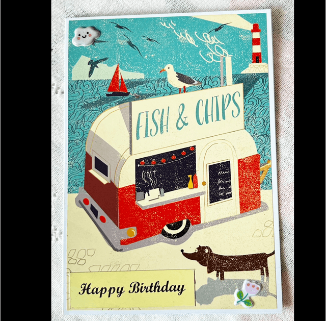 Fish &amp; Chips - Birthday Card
