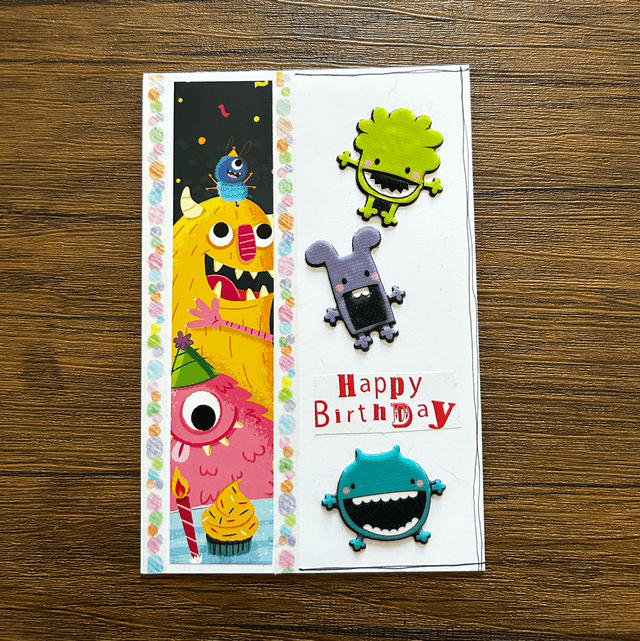 Monsters - Birthday Card